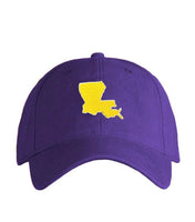 Harding Lane Baseball Hat Louisiana On Purple
