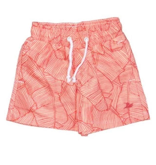 Southbound Swim Trunks - Tropical Persimmon Leaves