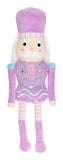 Plush Lavender Pastel Nutcracker