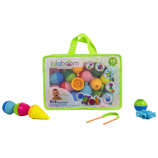 LaLaboom 48Pc Zippered Tote Snap Bead Set – Olly-Olly