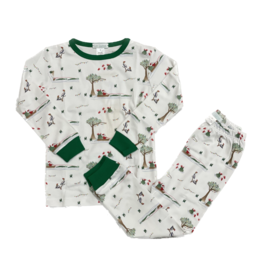 La Luna 2Pc Cajun Santa Pajamas