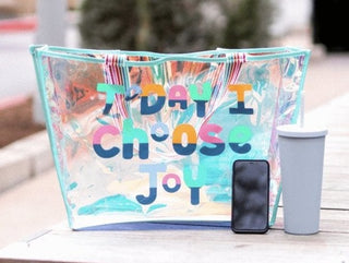 Today I Choose Joy Iridescent Tote