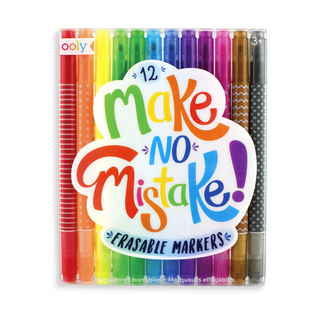Ooly Make No Mistake 12Pc Erasable Markers