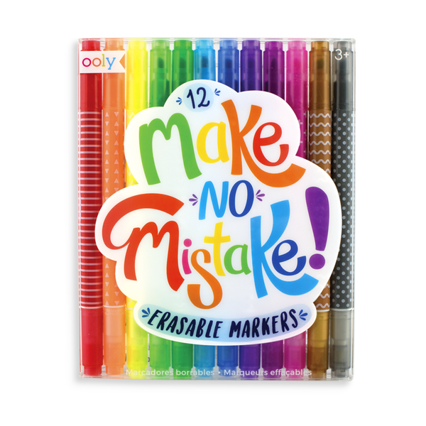 Ooly Make No Mistake 12Pc Erasable Markers