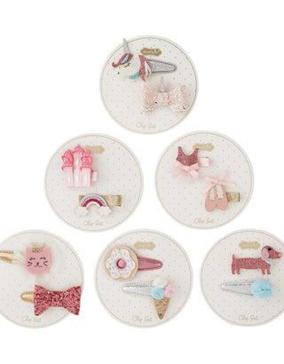 Mudpie Everyday Assorted 2pk Hair Clips