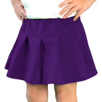 Azarhia Athleisure Solid Tennis Skirt - Purple