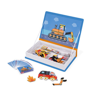 Janod Car Racers Magnetic Book