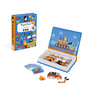 Janod Car Racers Magnetic Book