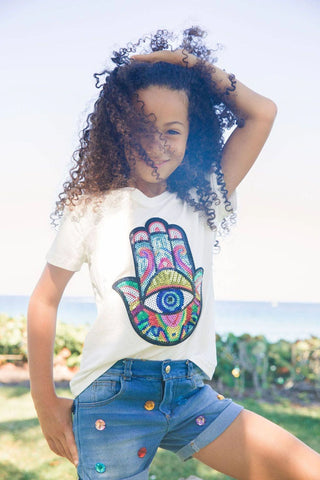 Rainbow Gem Denim Shorts
