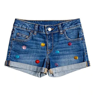 Rainbow Gem Denim Shorts