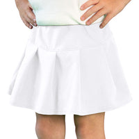 Azarhia Athleisure Solid Tennis Skirt - White