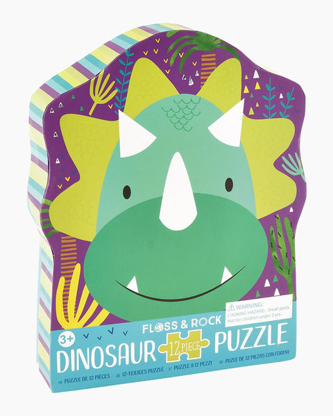 Floss & Rock Dinosaur Puzzle- Stegosaurus- 12pcs