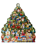 Wooden Christmas Tree Advent Calendar