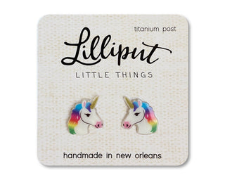 Lilliput Little Things Earrings - Rainbow Unicorn