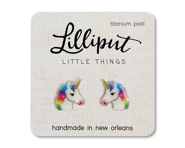 Lilliput Little Things Earrings - Rainbow Unicorn