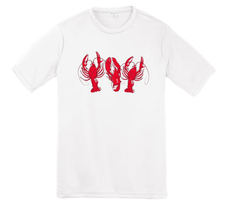 Azarhia White Crawfish Trio S/S Dri-Fit Tee