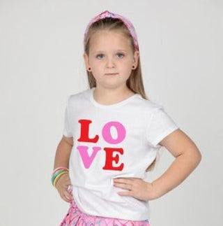 Azarhia White Cotton LOVE Tee