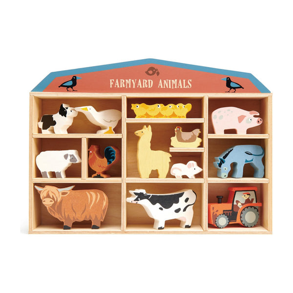 Tender Leaf Wooden Animal Farmyard Collection - (Collect Them All)