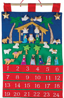 Nativity Scene Fabric Advent Calendar - Oh Holy Night