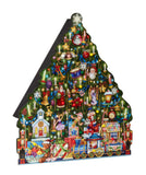 Wooden Christmas Tree Advent Calendar