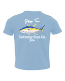 Saltwater Boys Co S/S Tee Shirt - Yellowfin Tuna on Blue